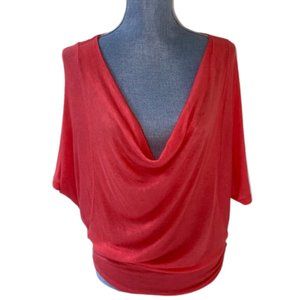 Mendocino. Ooyoo Cowl neck drapy knit top.